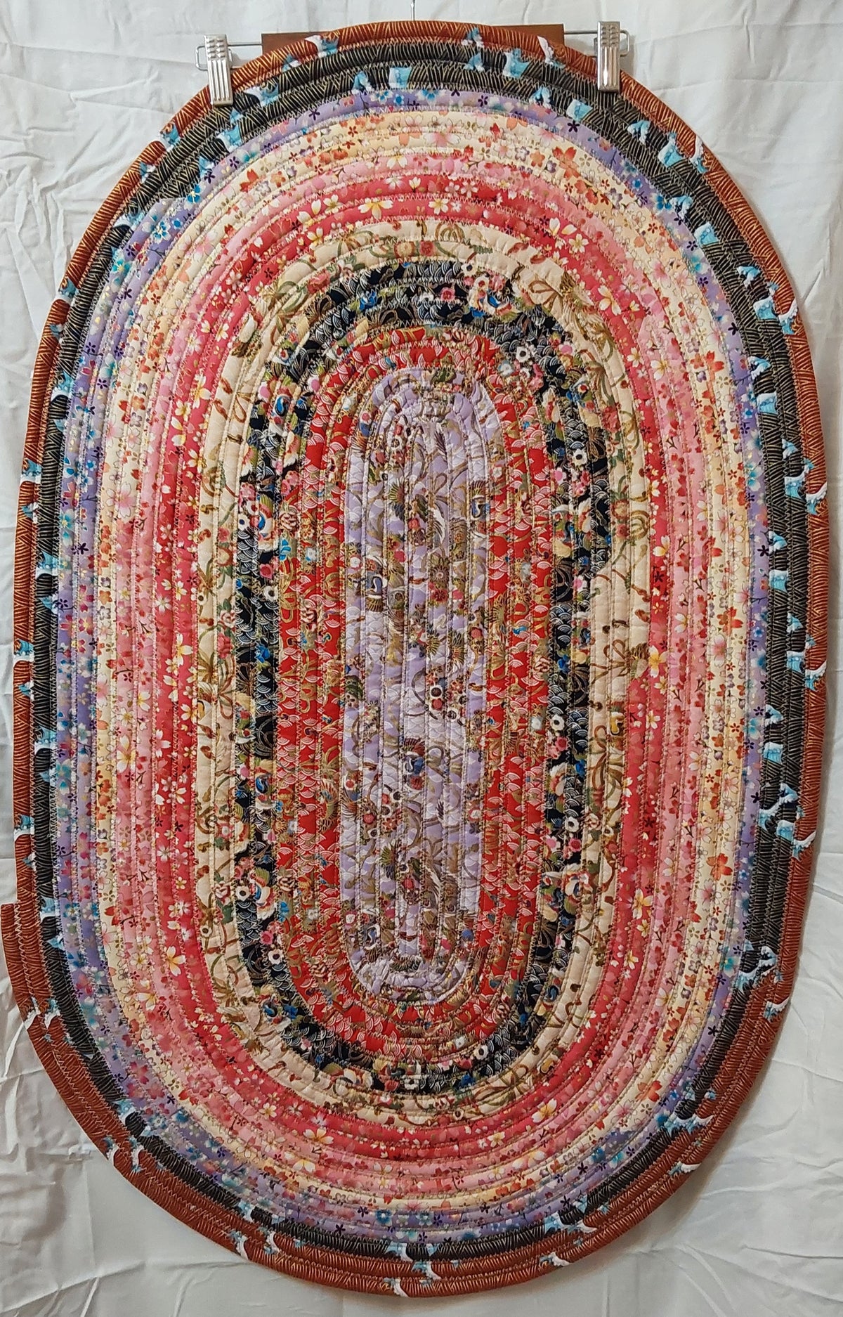 Jelly Roll rug Lilac center