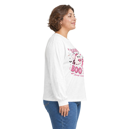 Save the Boo Bees Long Sleeve Tee — Breast Cancer Awareness Pink Ribbon Shirt