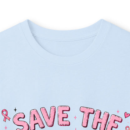 Save the Boo Bees Long Sleeve Tee — Breast Cancer Awareness Pink Ribbon Shirt