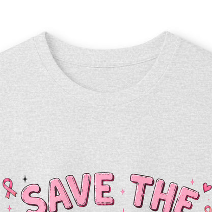 Save the Boo Bees Long Sleeve Tee — Breast Cancer Awareness Pink Ribbon Shirt