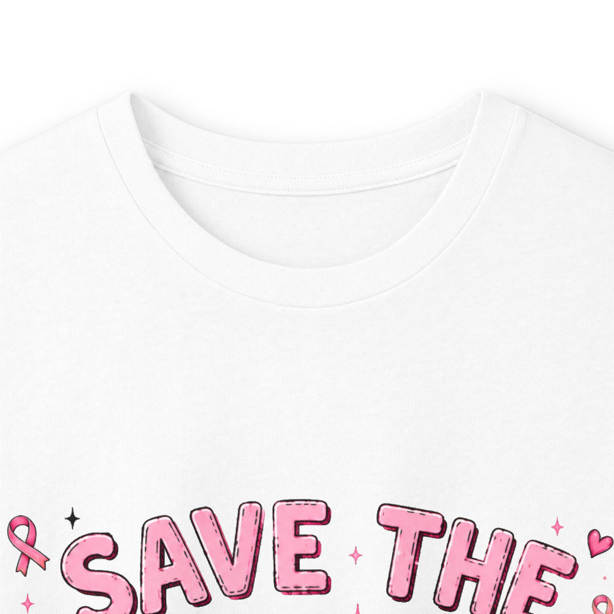 Save the Boo Bees Long Sleeve Tee — Breast Cancer Awareness Pink Ribbon Shirt