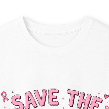 Save the Boo Bees Long Sleeve Tee — Breast Cancer Awareness Pink Ribbon Shirt