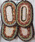 Set of 4 Jelly Roll Oval Placemats