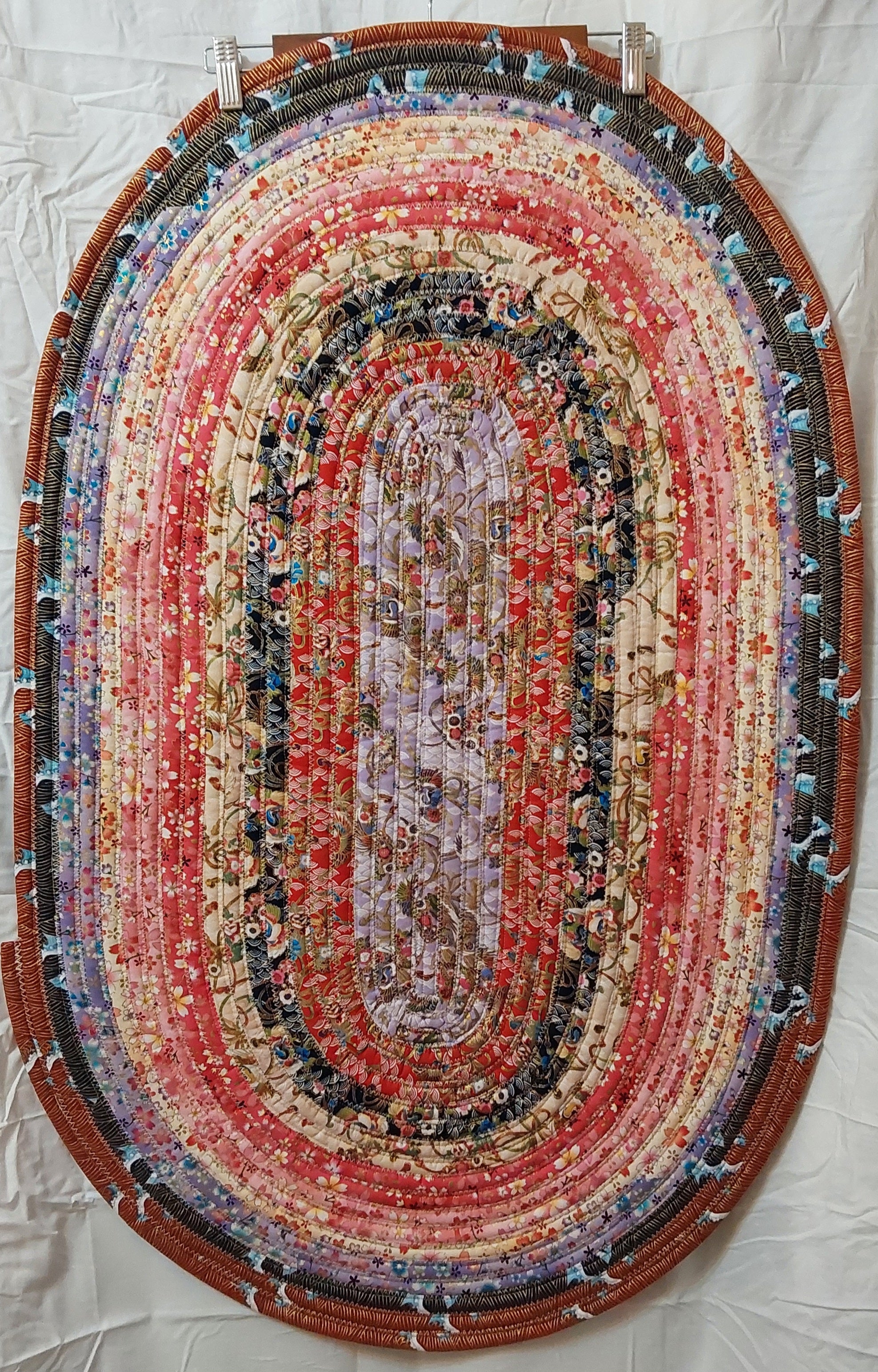 Jelly Roll rug Lilac center