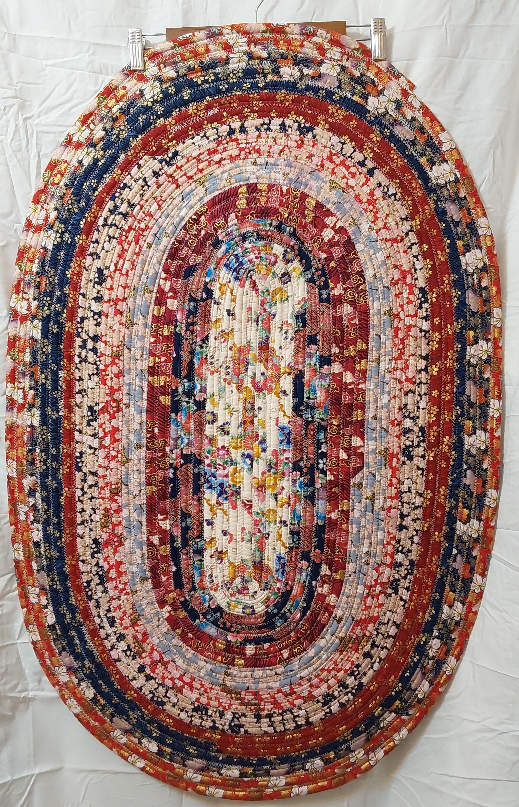 Jelly Roll rug white center