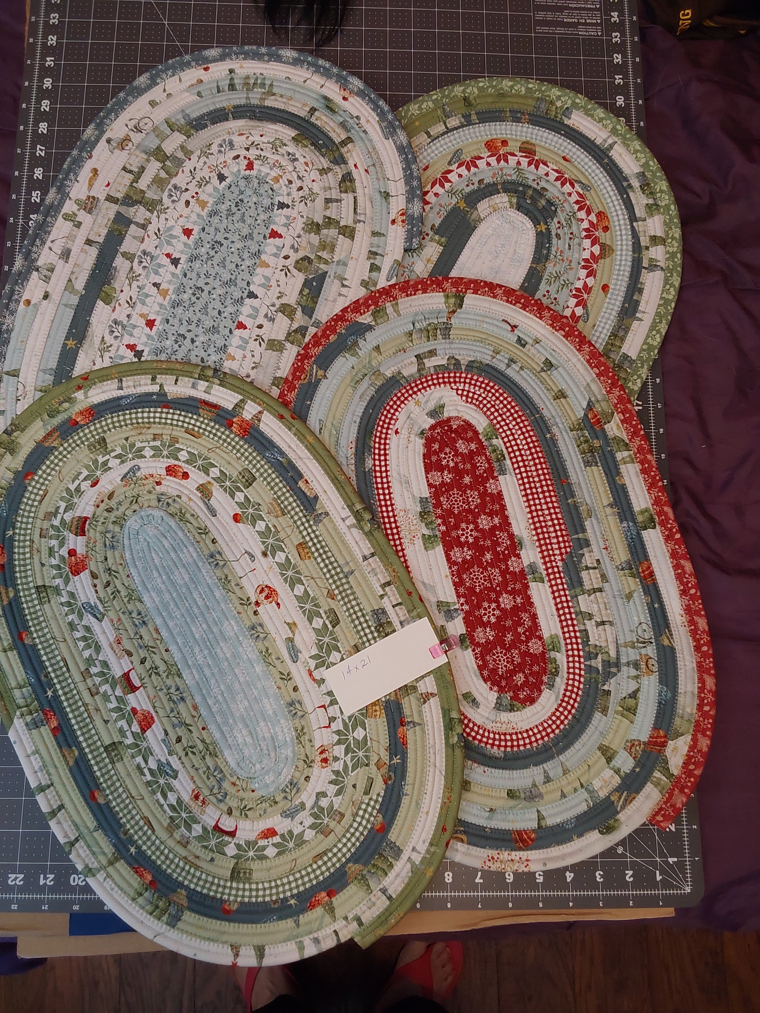 Magical Winterland Jelly Roll Placemats
